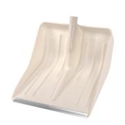 Лопата для уборки снега пластиковая, белая, 420 х 425 мм, без черенка,  тулейка D 32.Россия, Сибртех