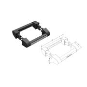 Ручка ручка облегченная с серебристым логотипом