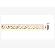 Багет на клеевой основе Stella Ажур Бежевый Серебро 2400х10х4мм (30шт.упак)