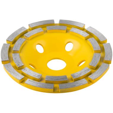 Диск алмазный шлифовальный, посадочный диаметр 22,2 мм, сегментный, двойной ряд 125 мм ФИТ