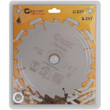 Диск пильный по дереву с тефлоновым покрытием 24Т Cutop Profi plus 250 х 1,8/2,6 х 32/30/25,4/20 мм