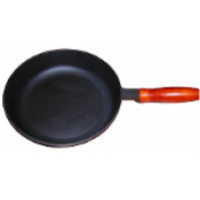 Сковорода чугунная 240/50-1 с деревянной ручкой