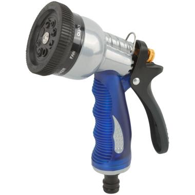 Пистолет для полива, 8 режимов, оцинкованный, Профи 170 мм, FIT