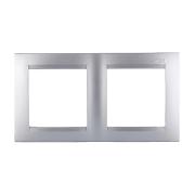 Рамка"Simon"2пост гор.Алюминий