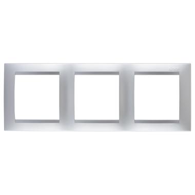 Рамка"Simon"3пост гор.Алюминий