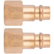Адаптеры универсальные с внутренней резьбой 1/4", латунь, 2 шт. ФИТ