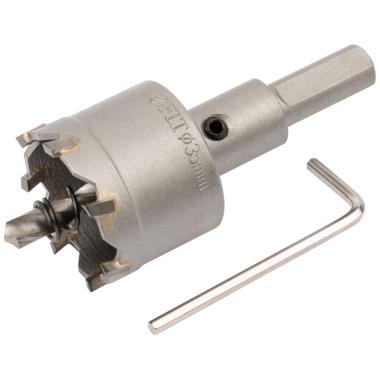 Коронка кольцевая с карбидными вставками Профи (для отверстий в нержавеющей стали) 35 мм, ФИТ