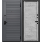 Дверь металлическая Бостон Бетон снежный Царга (860*2050мм) правая "Ferroni"870