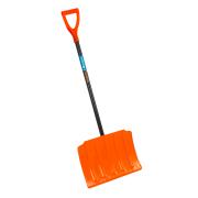 Лопата для уборки снега стальная, 470х335х1335 мм, стальной черенок, Россия Сибртех