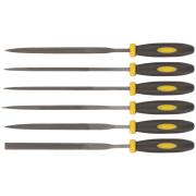 Надфили, прорезиненная ручка, 3х150/70 мм, 6 шт. ФИТ