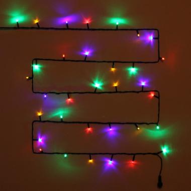 Эл. гирлянда,для улицы,20м, 240ламп, черный провод,8реж, IP54 Мультицвет 183-542