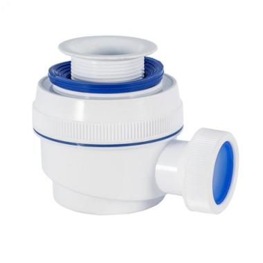 Сифон д/душевого поддона с пластмассовым выпуском (1 1/2") без трубы VIRPLAST