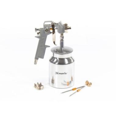 Краскораспылитель пневматический с нижним бачком V 1, 0 л, сопло D 1.2, 1.5 и 1.8 мм Matrix