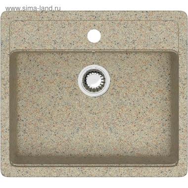 Мойка Модель 9/Q5 (песоч.) матовая 570x505x200 с сифоном, герметиком Gota Rocio