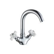 Смеситель для кухни шар. с 2-мя рукоятками высоким изливом, G322310, Blanes Gota Rocio