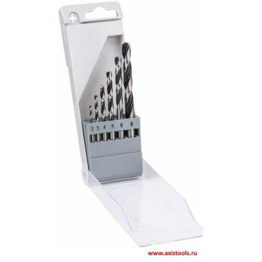 Набор сверл по металлу HSS-R DIN 338 2-8 мм 6 шт. Bosch