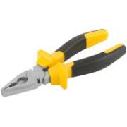 Плоскогубцы комбинированные "Старт" черно-желтые прорезиненные ручки, хром-никелевое покрытие 180 мм ФИТ
