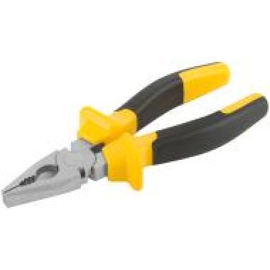 Плоскогубцы комбинированные "Старт" черно-желтые прорезиненные ручки, хром-никелевое покрытие 180 мм ФИТ