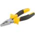 Плоскогубцы комбинированные "Старт" черно-желтые прорезиненные ручки, хром-никелевое покрытие 180 мм ФИТ