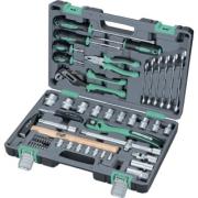 Набор инструментов 1/2, Cr-V, S2 58 предметов Stels