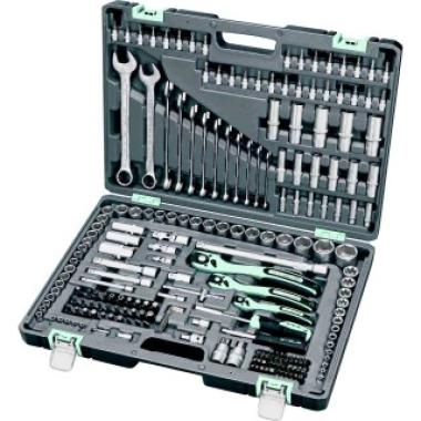 Набор инструментов 1/4, 3/8, 1/2, Cr-V 216 предметов Stels