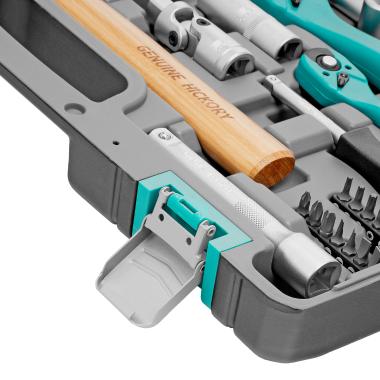 Набор инструментов 1/2, 1/4, CrV  76 предметов Stels