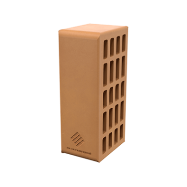 Кирпич керамический утолщенный лицевой пустотелый Коралл, Произ. ПКК на Закаменной (192шт./поддон)