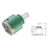 Картридж д/смесителя керамический D35мм низкий корпус ABS пластик G9505 1/50 GOTA ROCIO