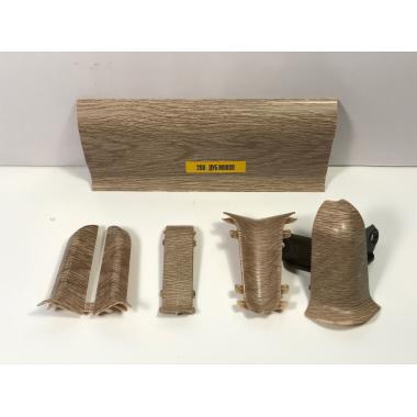 Плинтус 208 Дуб Мокко Идеал Классик мягкий край 55*22мм 2,2м, (40 шт/уп)