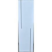 Дверь межкомнатная царговая Модель Л5 Ясень белоснежный 700 черная кромка "Терри" г.Вологда