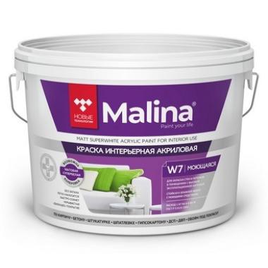 Краска ВД акриловая НТ МАЛИНА W7 моющая 25кг