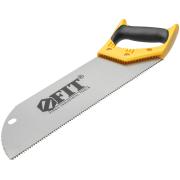 Ножовка по фанере с запилом, черно-желтая ручка, 350 мм, 12 tpi ФИТ