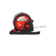 Рулетка 3 м х 16 мм, 2кл. точности,3 фиксатора, обрезиненная, Matrix