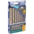 Набор сверл по металлу hss шлифованные, титановое покрытие, угол заточки 135°, пласт. кейс, 8 шт. (3-4-5-6-7-8-9-10 мм) MOS