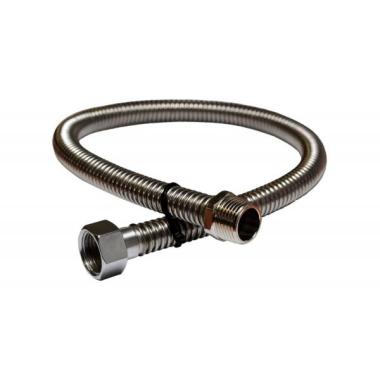 Подводка газовая, сильфонная (металл), 1/2", Вн/Нар, 1,20 м