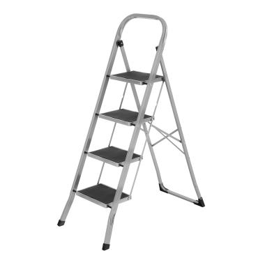 Стремянка 4 ступени стальная антикор 1,34м (h площадки0,88м), широкие ступени, до 150 кг,Сибртех