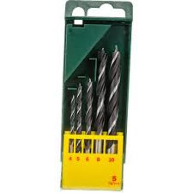 Набор спиральных сверл по дереву 5 шт Bosch Promoline 4-10 4,5,6,8,10 мм,