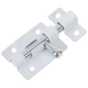 Задвижка накладная ШП-60 (шпингалет) белый "Уральская фурнитура"