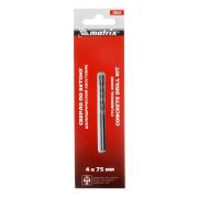 Сверло по бетону 4 х 75 мм, цилиндрический хвостовик, Matrix