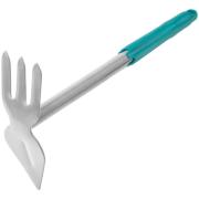 Мотыжка с ручкой МК-2(м) цельнометаллическая 3 зуба, лепесток, Инструм-Агро