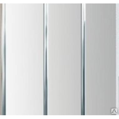 Панель ПВХ Silver Серебро Line лак 3-хсекционные Stella Premium 3000х250х9 (10шт.упак.)