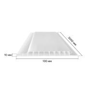 Панель ПВХ пластиковая Вагонка Белая 3м*0,1 (20) тм STELLA