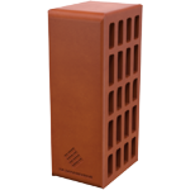 Кирпич керамический пустотелый рядовой одинарный, произ. ПКК на Закаменной (264 шт./0,62т/поддон)