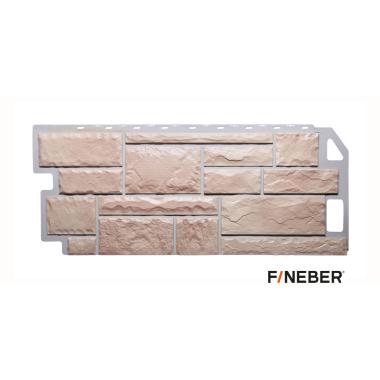Фасадная панель FineBer Камень, бежевый 1130/470мм 0,44м2 (10шт/уп)