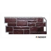 Фасадная панель FineBer Камень, коричневый 1130/470мм 0,44м2 (10шт/уп)
