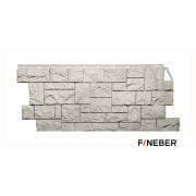 Фасадная панель FineBer Камень дикий, жемчужный 1123/465мм 0,44м2 (10шт/уп)