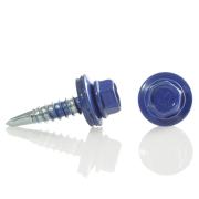 Саморез кровельный D 4.8 мм. 29 мм. Ультрамарин (RAL 5002) (100шт/упак)