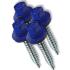 Саморез кровельный D 5,5 мм. 19 мм. Ультрамарин (RAL 5002) (100шт/упак)