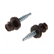 Саморез кровельный D 4.8 мм. 35 мм. Шоколад (RAL 8017) ( 50шт/ упак)