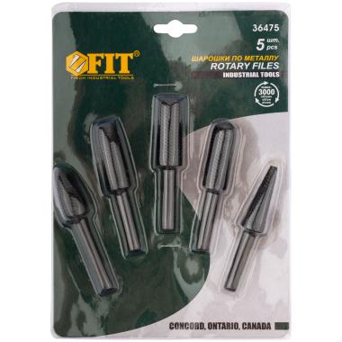 Шарошки стальные по металлу, 5 шт.